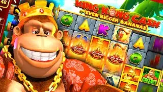 HUGE JACKPOT WIN ON KING KONG CASH EVEN BIGGER BANANAS!
