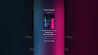 “Can’t Choose”