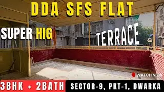 SPACIOUS TERRACE DDA Flats in Dwarka ✅ 3 BHK DDA SUPER HIG Flat ~ Sector 9, Pocket 1, Dwarka #3bhk