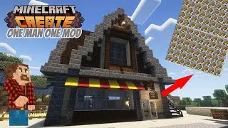 I built an EARLY GAME BREAD FACTORY using the CREATE MOD!