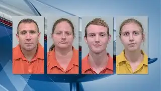 Children rescued after 4 family members accused of caging, abusing adopted and foster children
