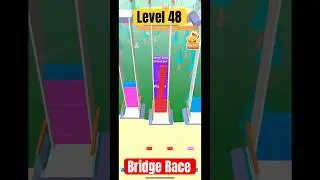 Level 48 - Bridge Race - Gameplay Walkthrough #usa #gaming #bestgamingchannel #gameshorts #usagamer