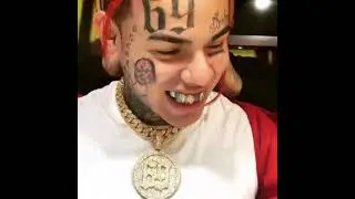 6ix9ine Spends 150K On New Diamond 69 Spinning Chain