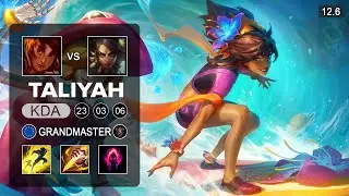 Taliyah vs Nidalee Jungle - KR Grandmaster - Patch 12.6 Season 12