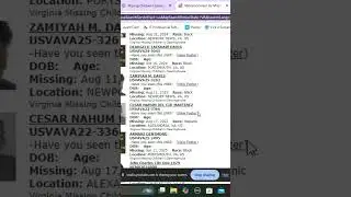 🔍 50 Missing Kids in Virginia? #trending  #missingchild #missing #tarot
