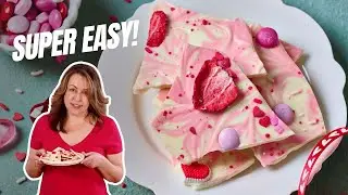 Easy White Chocolate Bark | Valentine&rsquo;s Day White Chocolate Bark
