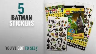 Top 10 Batman Stickers [2018]: Lego Batman Stickers - Over 295 Stickers Bundled with Specialty