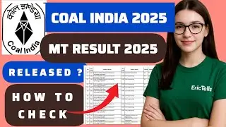 coal India mt result 2025 | how to download coal India mt result 2025