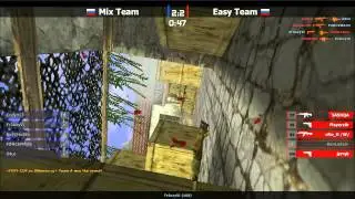 Mix Team vs Easy Team (2 карты) | [Идущая надпись fail:D]