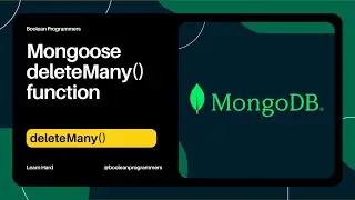 Mongoose deleteMany() to delete multiple data