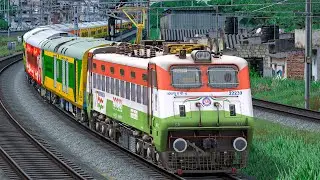 HIGH SPEED TRAINS CROSSINGS|BUMPY RAILROAD|TRAIN VIDEOS|RAILWORKS GAMEPLAY|INDIAN LOCOMOTIVES|TRAINS
