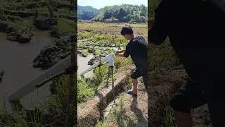 Rural Aniu&rsquo;s Works | Amazing Self-Made Water Pumping Tool in Action 💧 #Handmade