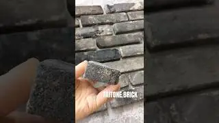 Close view of Original China ancient dark gray brick tile for wall decorations #ancient