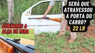 Atirando com novo Pump Action 22 Lr CBC Alça de Mira Cortada