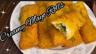 Bread Mayo Roll || Creamy Bread Roll || Bread Chicken Cheese Mayo Rolls....