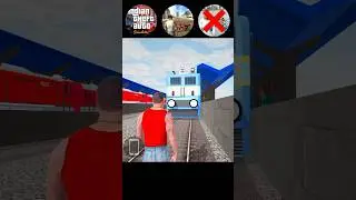 Train Blast Challenge 🤯 Indian Theft Auto Vs Ibd3d vs Gtiv 💥☠️ #shorts #indiantheftauto #gta #viral