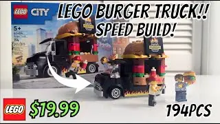 Lego City Hamburger Truck. Set 60404 194pcs , Age 5+ Speed Build!