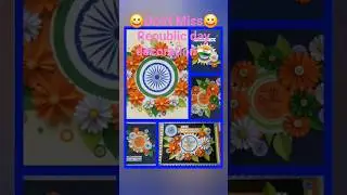💙 creative Republic day school decoration 🇮🇳 Republic day craft ideas  #shorts #shortsfeed #viral