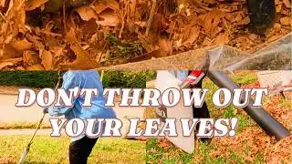 DON’T THROW OUT LEAVES! TURN YARD CLEANUP INTO GARDEN COMPOST