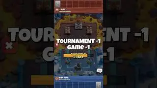 Tournament -1 Game -1 Crazy game play | Clash royale...