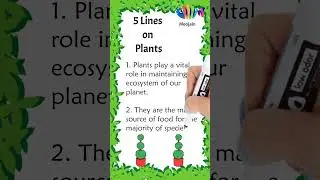 5 Lines on Plants | few lines on Plants | short essay on Plants | Essay on Plants in English #shorts