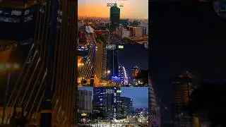 noida 🇮🇳 vs gift city 🇮🇳 V's HYD 🇮🇳 #skyview #drone #nightveiw #skyscraper #asiancities #dji #india