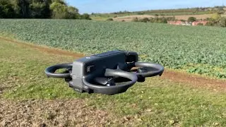 Dji Avata 2 flying to the solar panels 