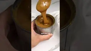 1-Ingredient Caramel | Condensed Milk Caramel Hack #shorts
