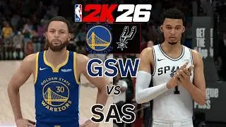 NBA 2K26: Golden State Warriors vs San Antonio Spurs | PS5 PRO GAMEPLAY [1080P60]