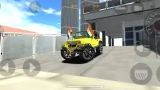 Modified Mahindra yellow Thar 😈 Indian Flag viral stunts #viral 