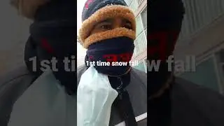 1st time snow fall