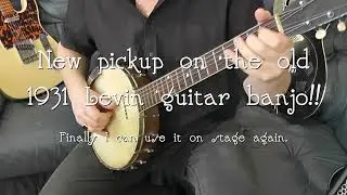 Magnetic Banjo Pickup - great tone plugged in!