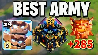 +285 Th17 Best Meteor Golem Army in Legend League (January Sason Day 10)