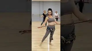 SAIDI style in the house! Practicing our Egyptian Belly Dance routine in class. #bellydance #dance