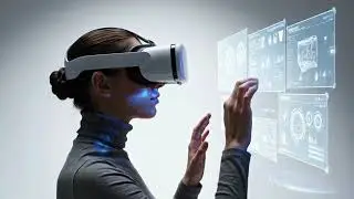 VR Headset Hologram Interface | Free Stock Footage