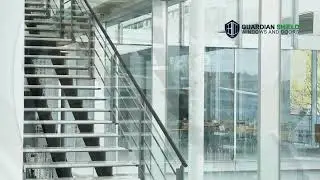 The Best Commercial Glass Staircases by Guardian Shield Windows and Doors