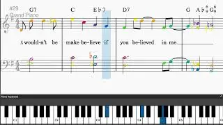 It's Only A Paper Moon by E.Y. Harburg - Easy piano tutorials with sheetmusic
