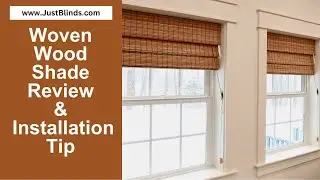 JustBlinds.com Woven Wood Shades Review & Installation Tip - Farmhouse Style