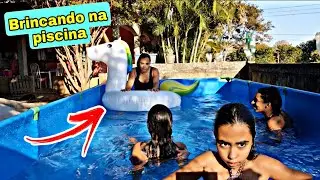 O DIA INTEIRO DIVERSÃO NA PISCINA GIGANTE DE PLÁSTICO! JAQUE COSTA ❤️