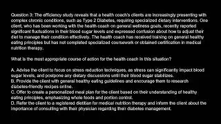 Certified Health Coach  CHC  Free Practice Test And Answers Updated