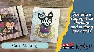 Opening a package and making two cards
