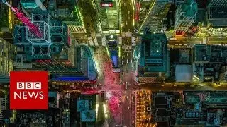 Stunning aerial photos capture US cities from above - BBC News