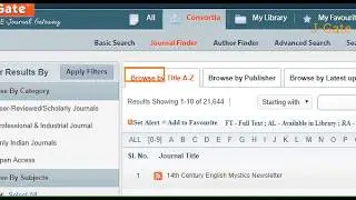 &lsquo;Journal Finder&rsquo; to Browse Table of Content