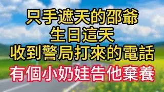 只手遮天的邵爺生日這天，收到警局打來的電話。有個小奶娃告他棄養！#故事#言情小說#一口氣看完#爽文