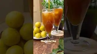 ThaiIced Tea: Combines the flavor of tea and sweet hints of Lemongrass Kafir for a perfect balance🍋