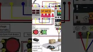 Essential Industrial Wiring: 3-Phase Conveyor Motor DOL Starter Control with Pedal Switch  Automatic