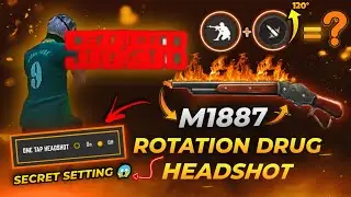 Rotation Drag Headshot Tricks | One Tap Headshot M1887 | Free Fire