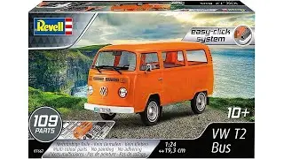 Whats In The Box | Revell VW T2 Bus , Easy Click System Kit.