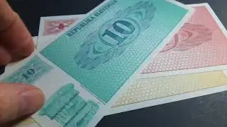 Slovenia 1992 emergency banknotes