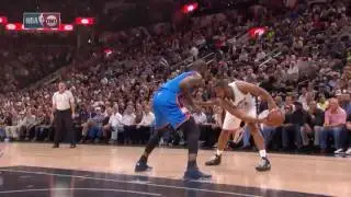 NBA, playoff 2016, Spurs vs. Thunder, Round 2, Game 5, Move 8, Boris Diaw, travel